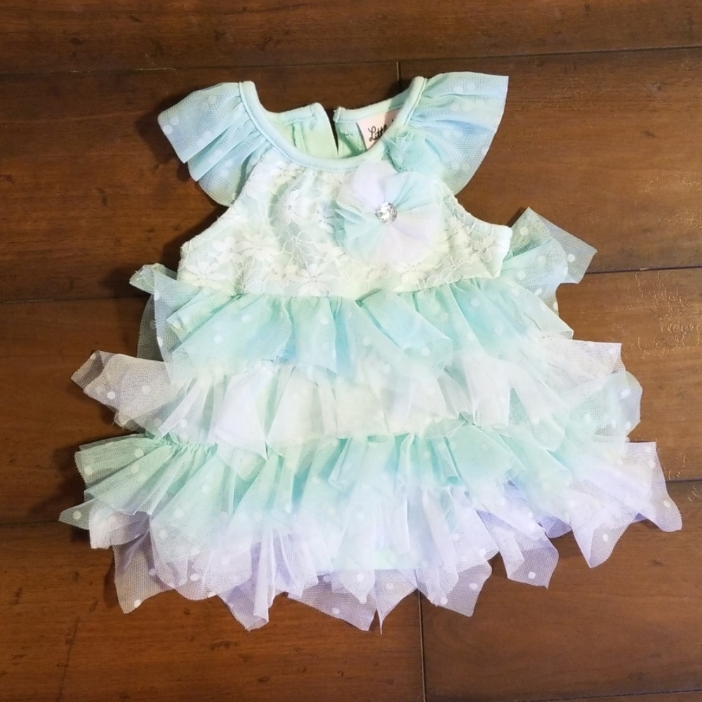 Mint Tulle Baby Dress